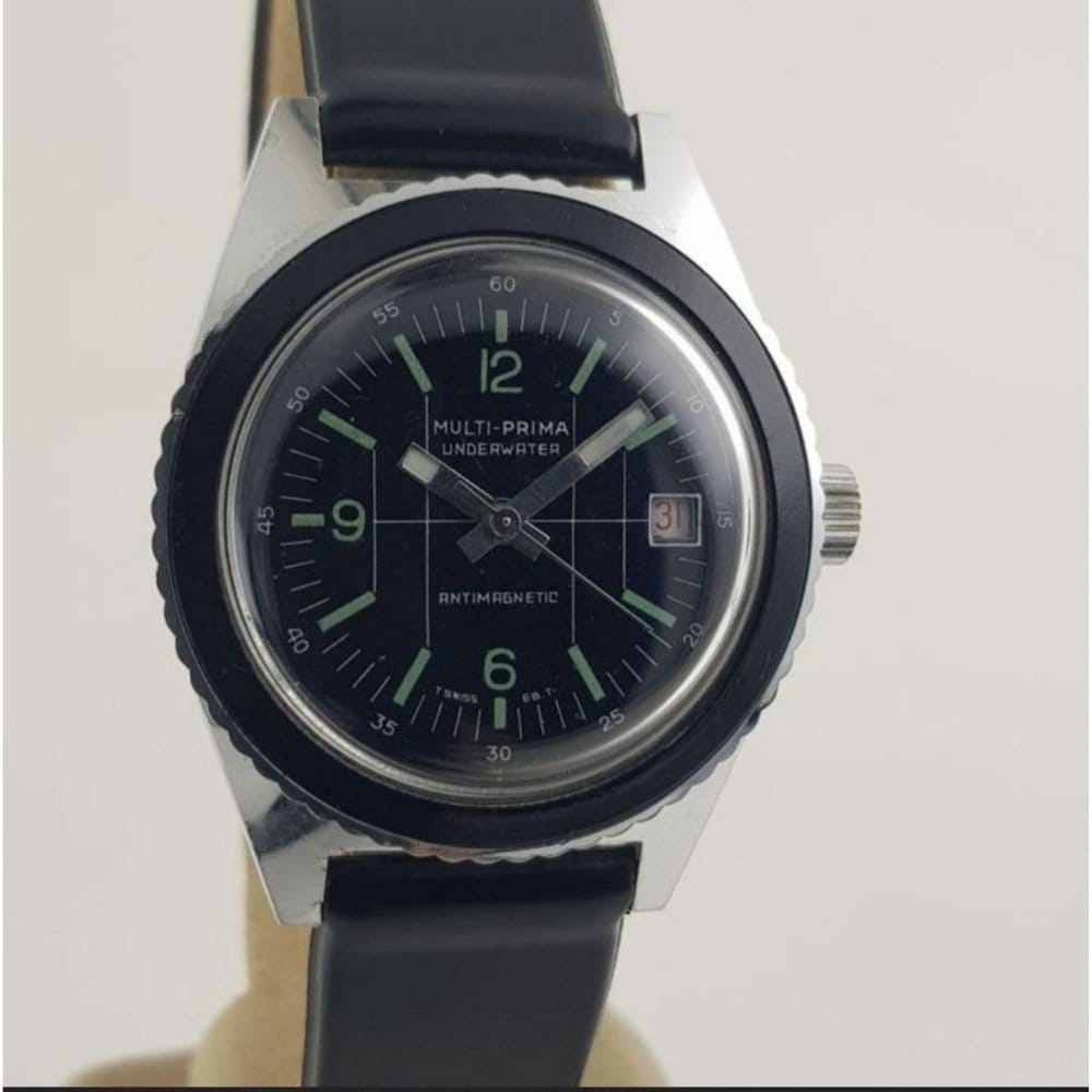 Vintage 70's Multi-Prima Underwater 46mm EB8810 Medallion