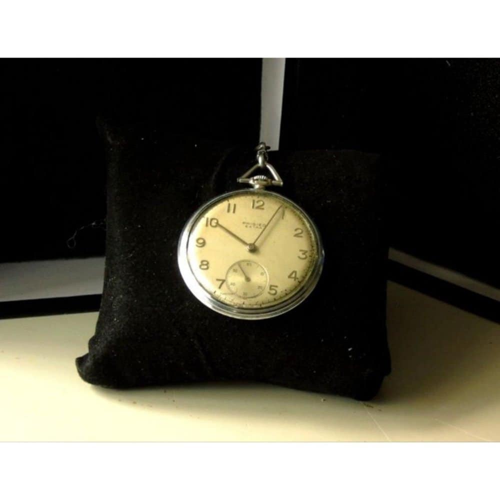 Very Rare 1920&#39;s Antique Phigied Extra Pocket Watch w Chain