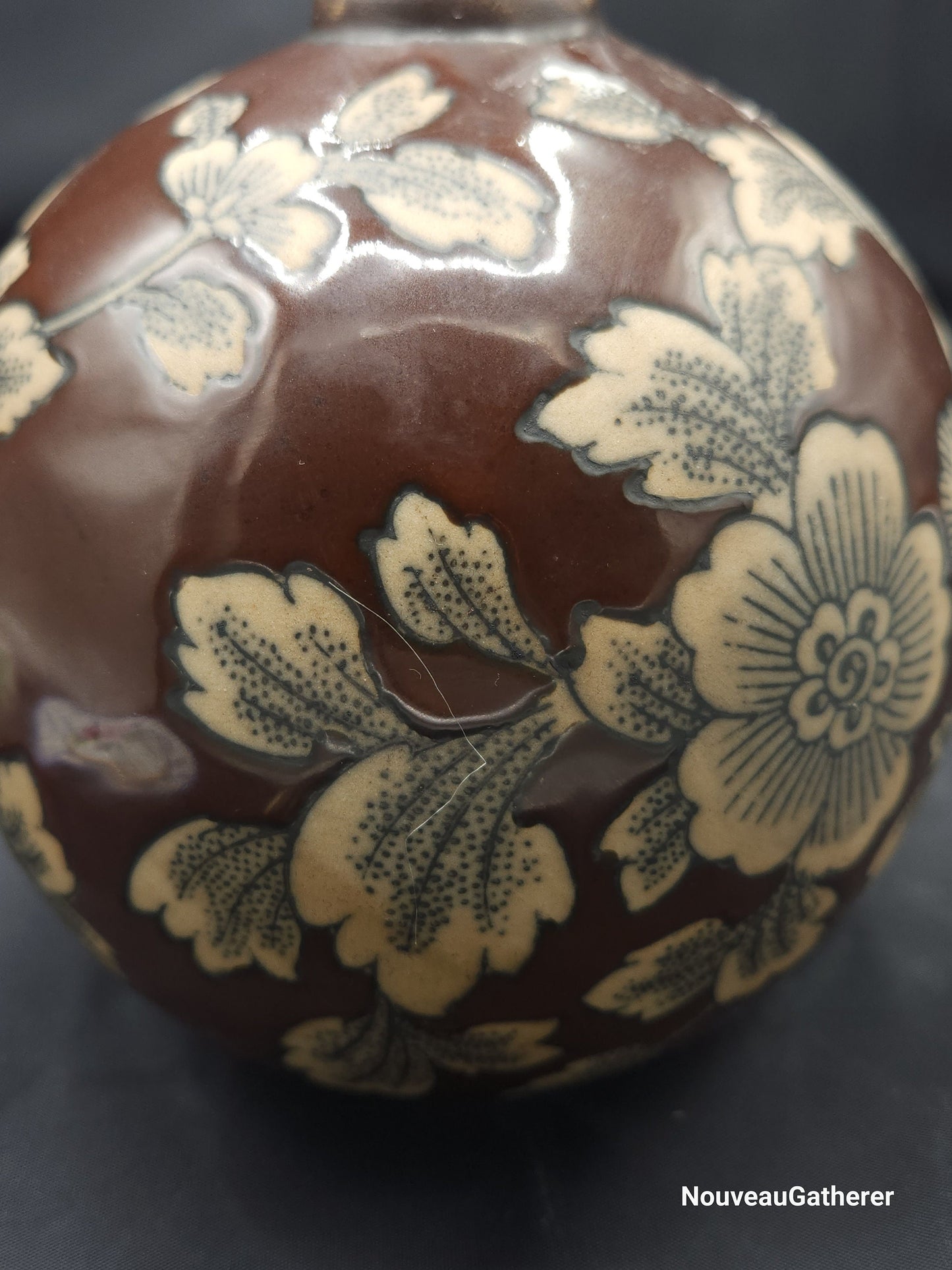 Antique Royal Temple Vase Ceramic Hand Painted