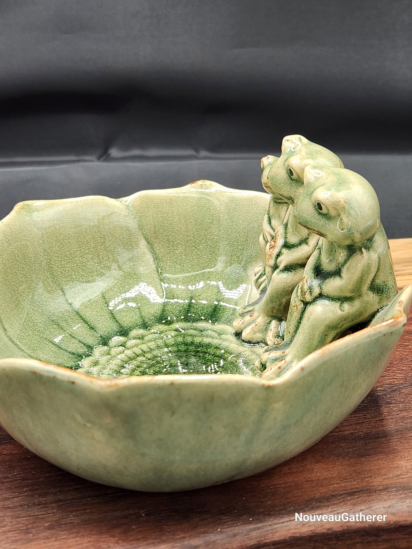 Vintage Abbott China Three Frogs Family Bowl