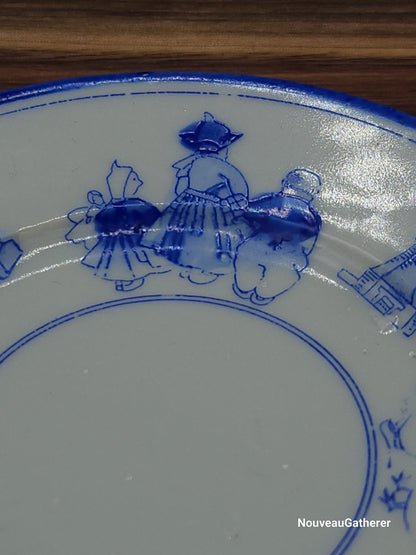 Antique Porcelain Holland Dish Blue