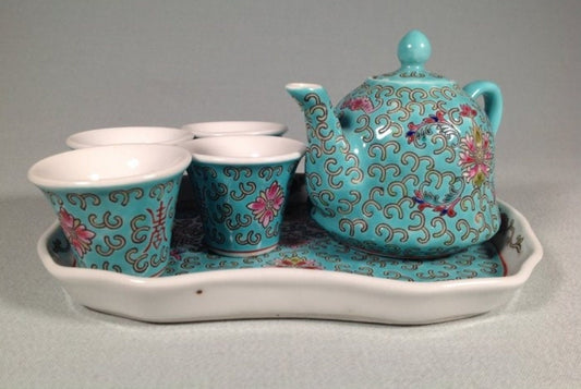 Vintage Chinese Tea set - Ceramic - Miniature collection tea set - China - Second half 20th century