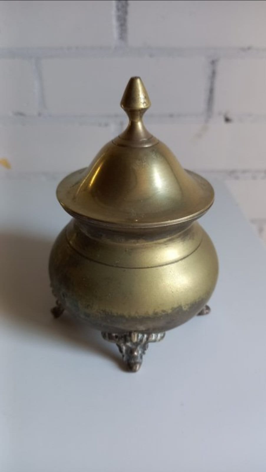 Antique Brass Coffee Service Set w Tray Netherlands