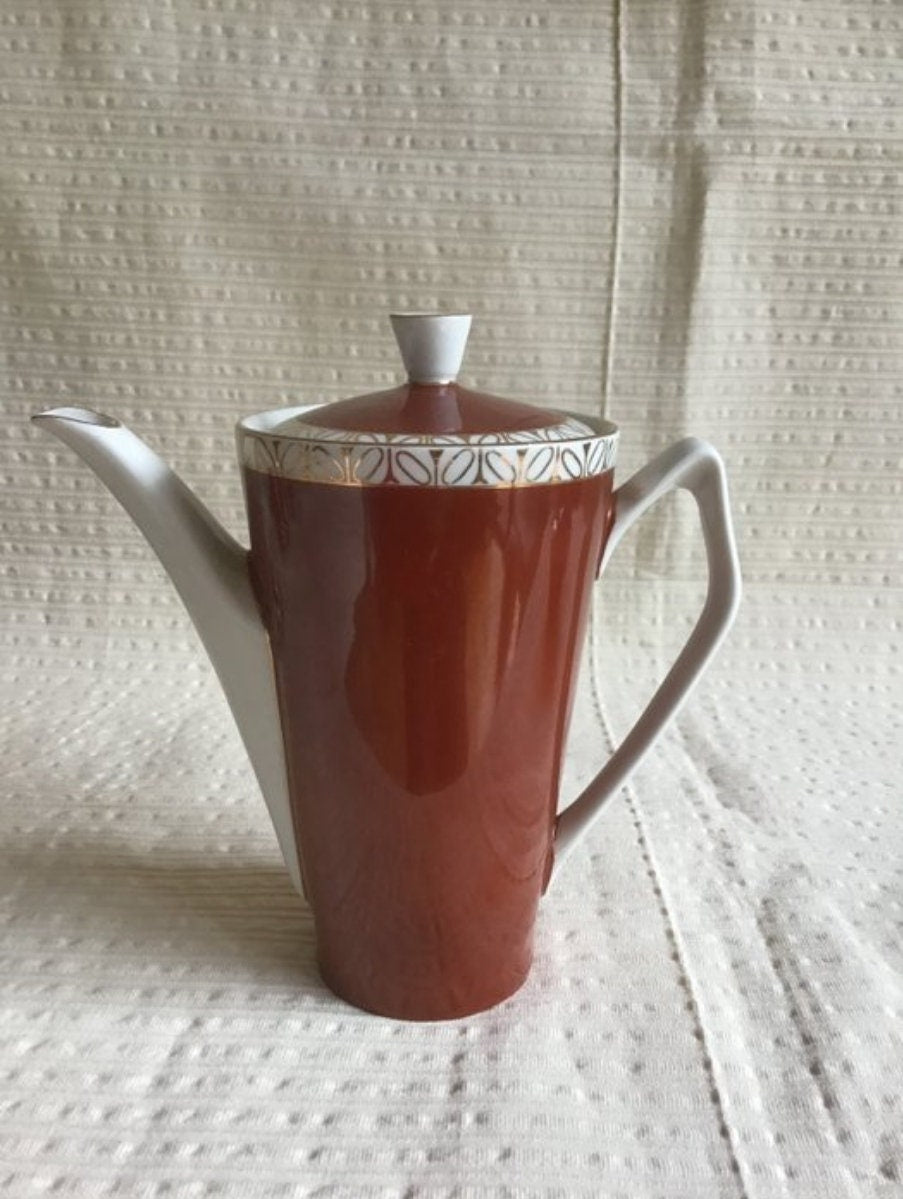 Vintage 50's Thin Porcelain Service Set Unused NOS