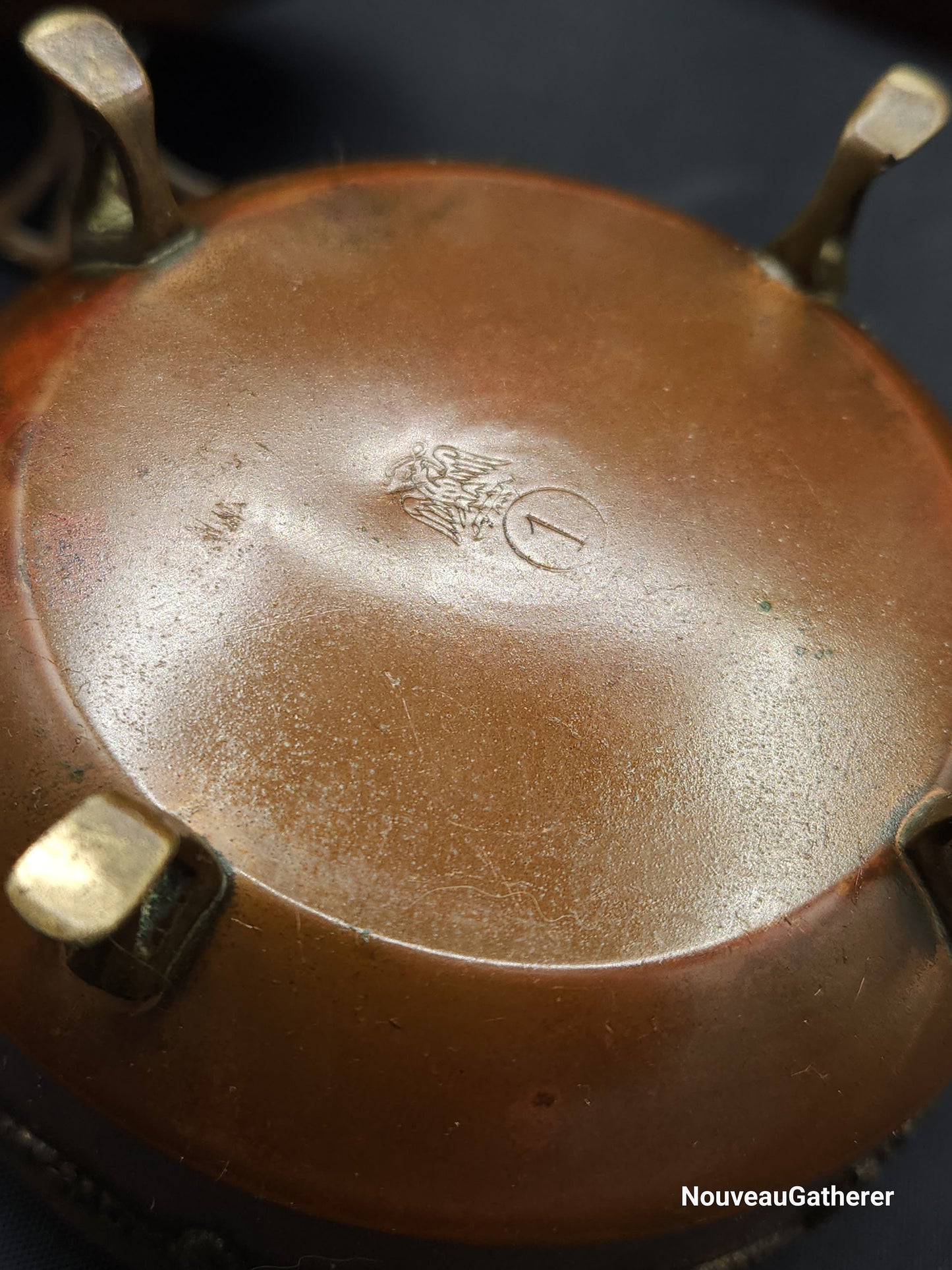 Antique Dutch Copper Tea Set with Kerfcut Serving Tray Estimated Early 20th Century