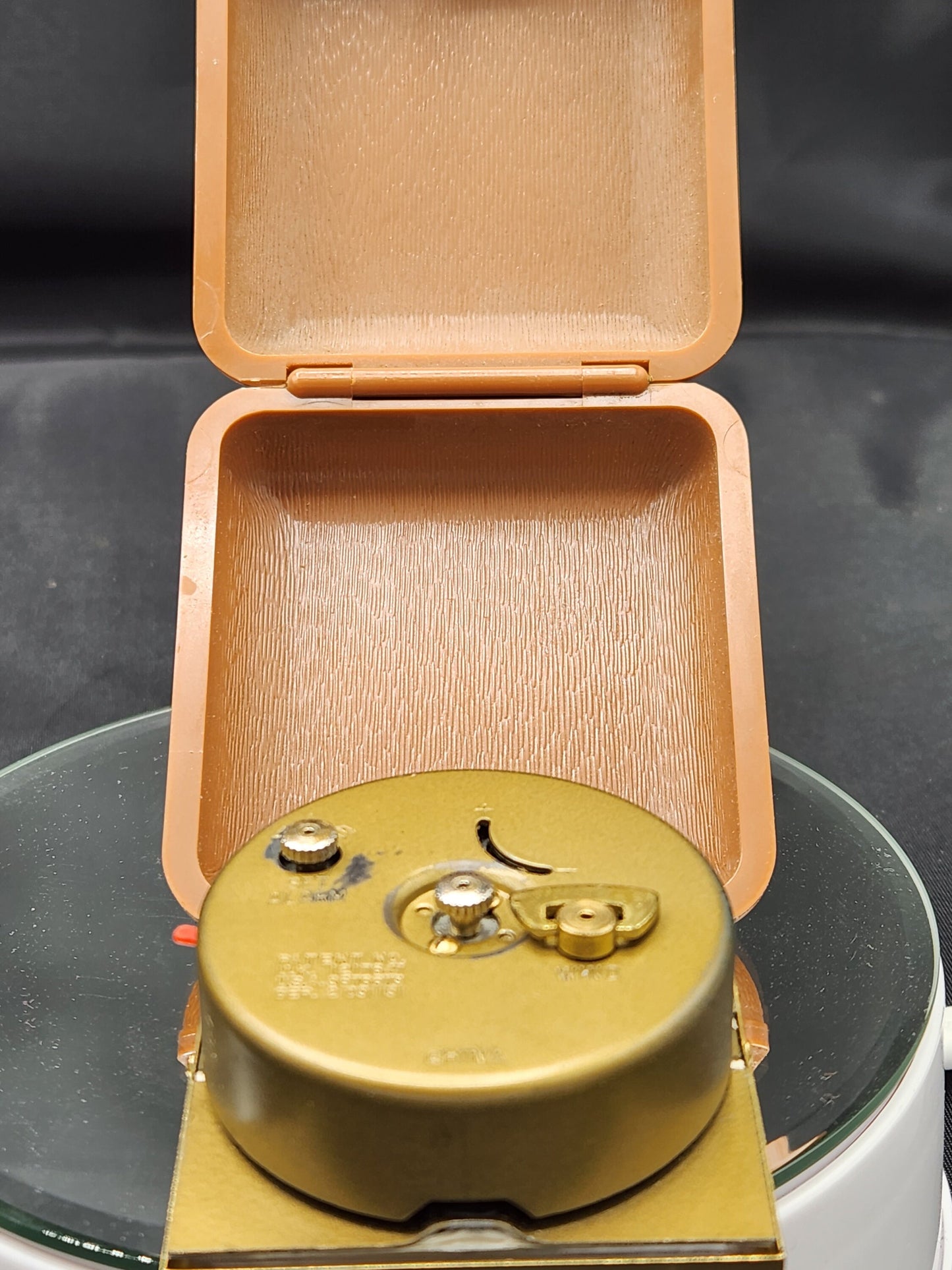 Vintage Travel Alarm Clock West lox Art Deco - video w alarm running