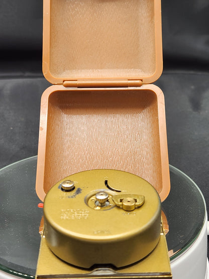 Vintage Travel Alarm Clock West lox Art Deco - video w alarm running