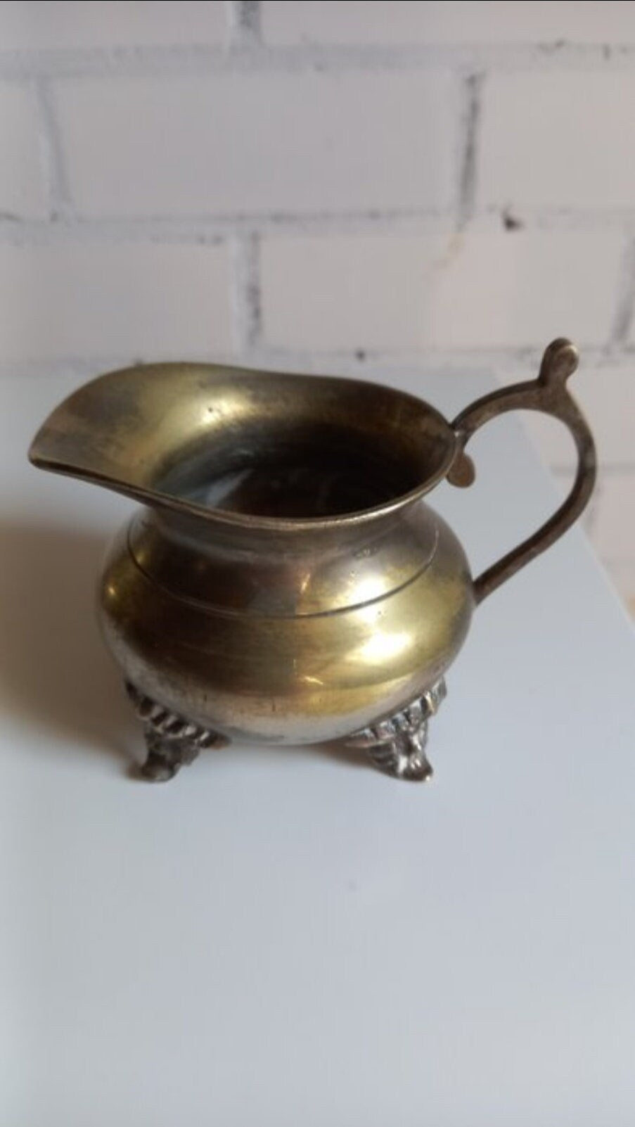 Antique Brass Coffee Service Set w Tray Netherlands
