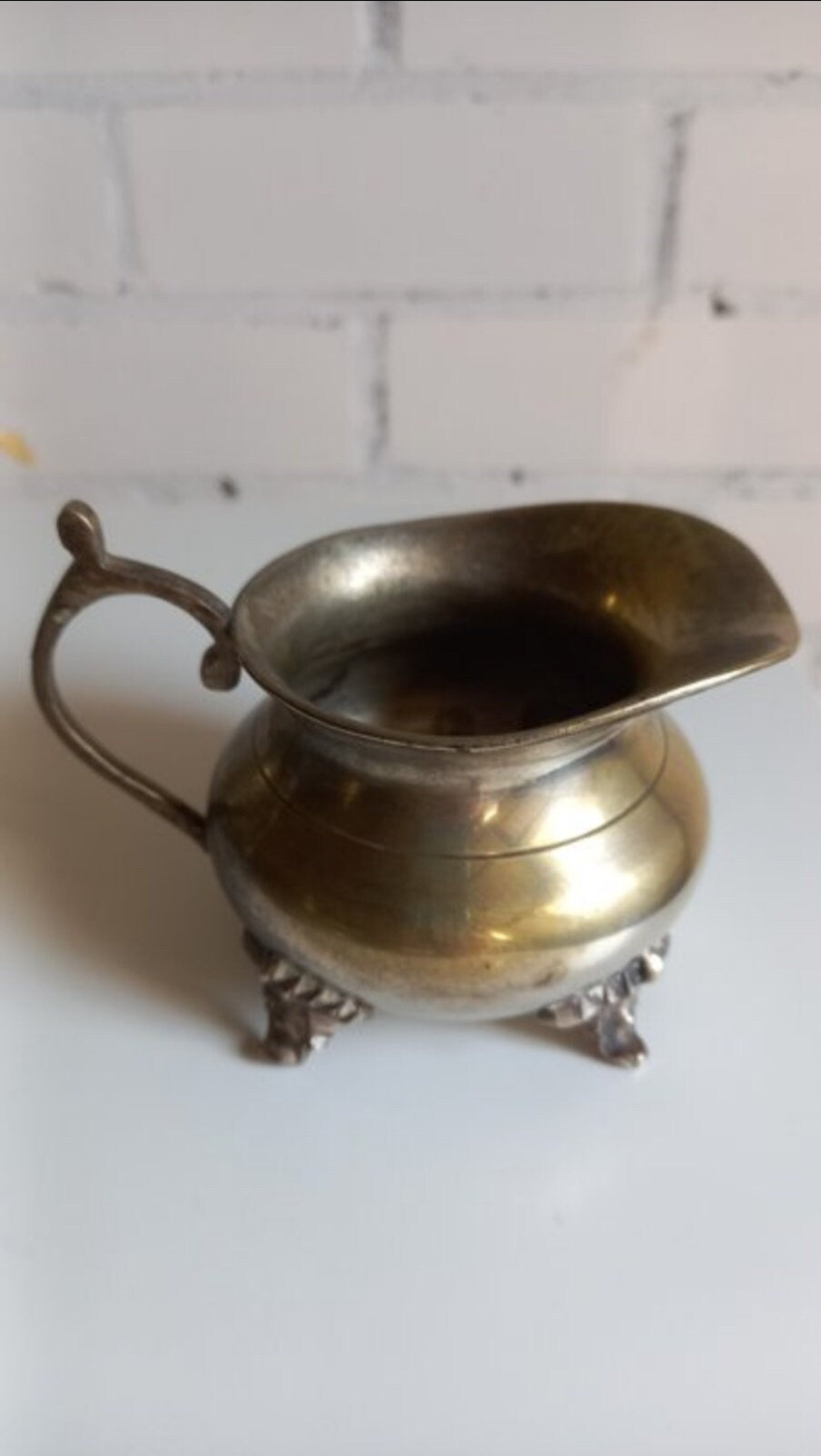 Antique Brass Coffee Service Set w Tray Netherlands