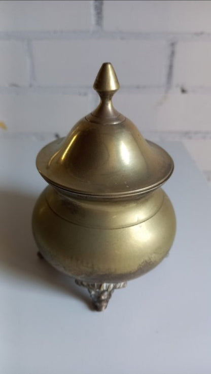 Antique Brass Coffee Service Set w Tray Netherlands