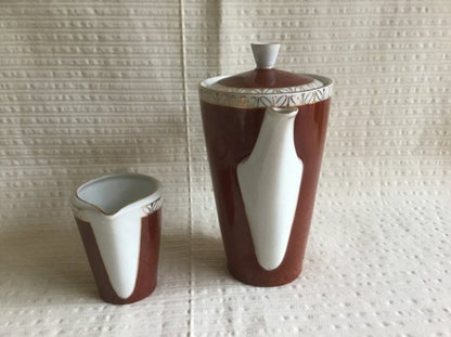 Vintage 50's Thin Porcelain Service Set Unused NOS
