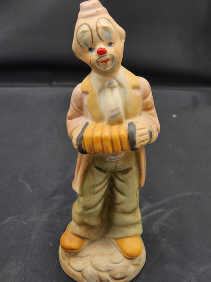 VIntage Ceramic Clown Figurines • 3 • Hand Painted • Estate Aquired