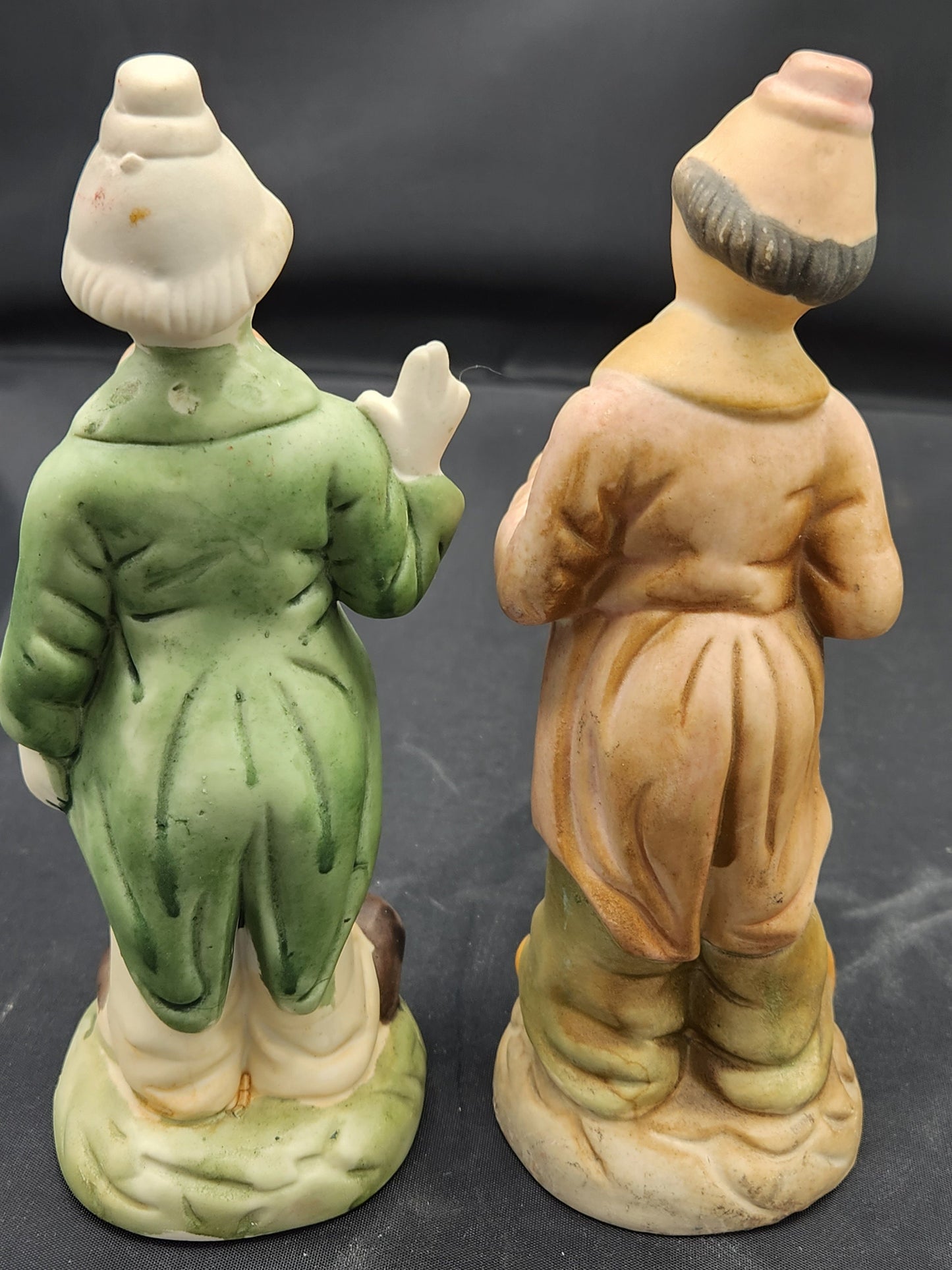 VIntage Ceramic Clown Figurines • 3 • Hand Painted • Estate Aquired