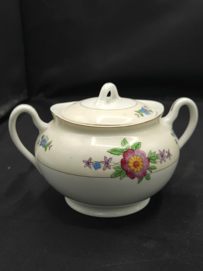 Vintage 50's Japanese Meito Hand Painted Porcelain Tea Service