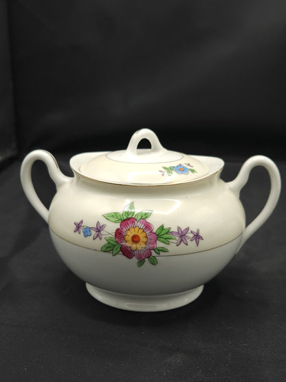 Vintage 50's Japanese Meito Hand Painted Porcelain Tea Service