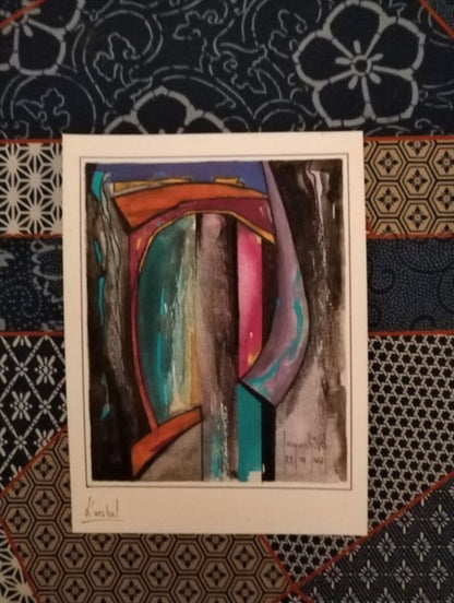 Jacques Roger (1950 - 2022) • Watercolor • "L arche" signed by artist 07/23/2017 • Ships Insured