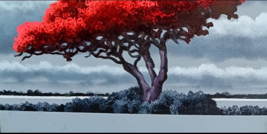 Signed •  'A New Day' by Toni Cimino • Landscape • 2022 • 30cm x 30cm